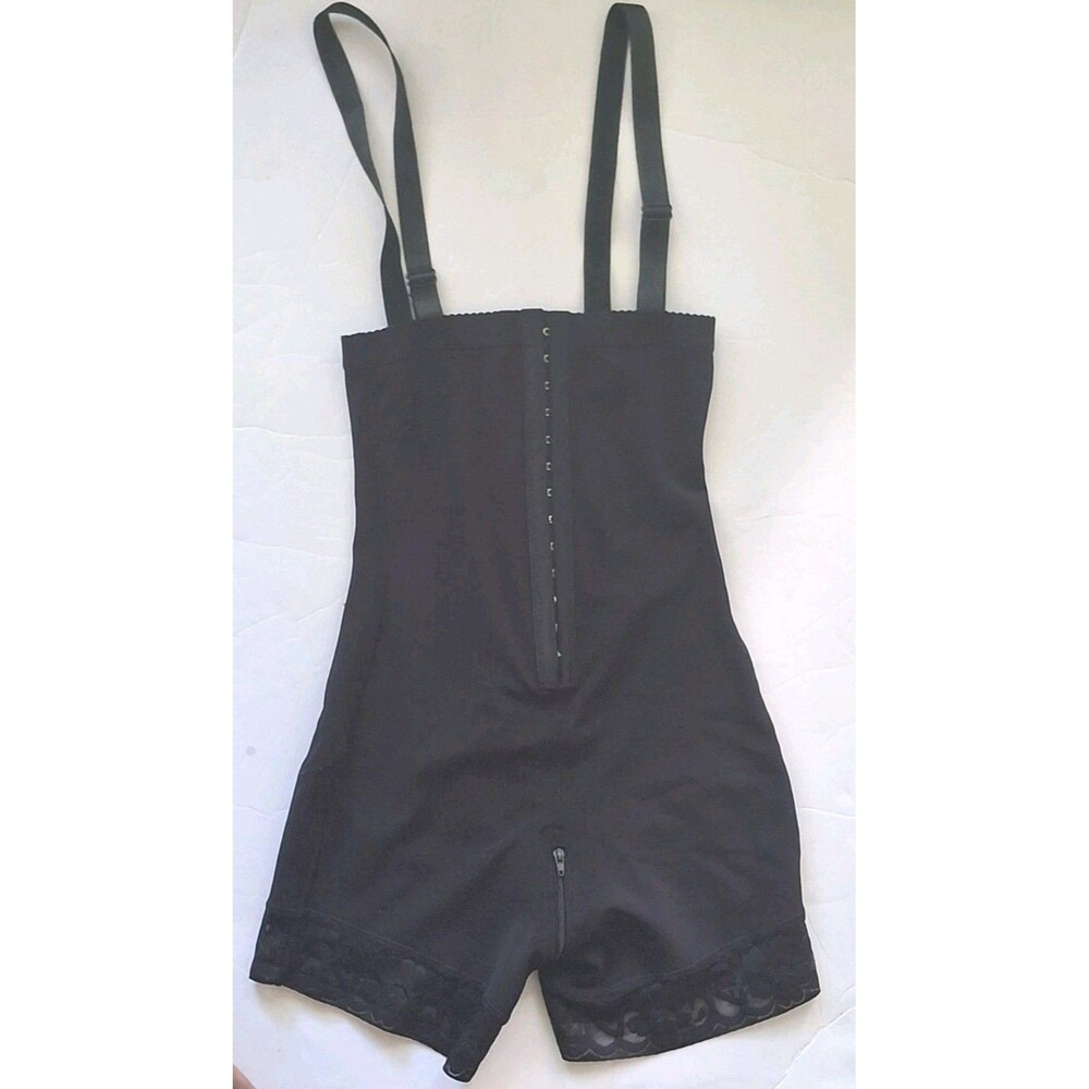 Faja Shapewear Bodysuit Size Small Black  Convertible Shaper Zipper Compression
